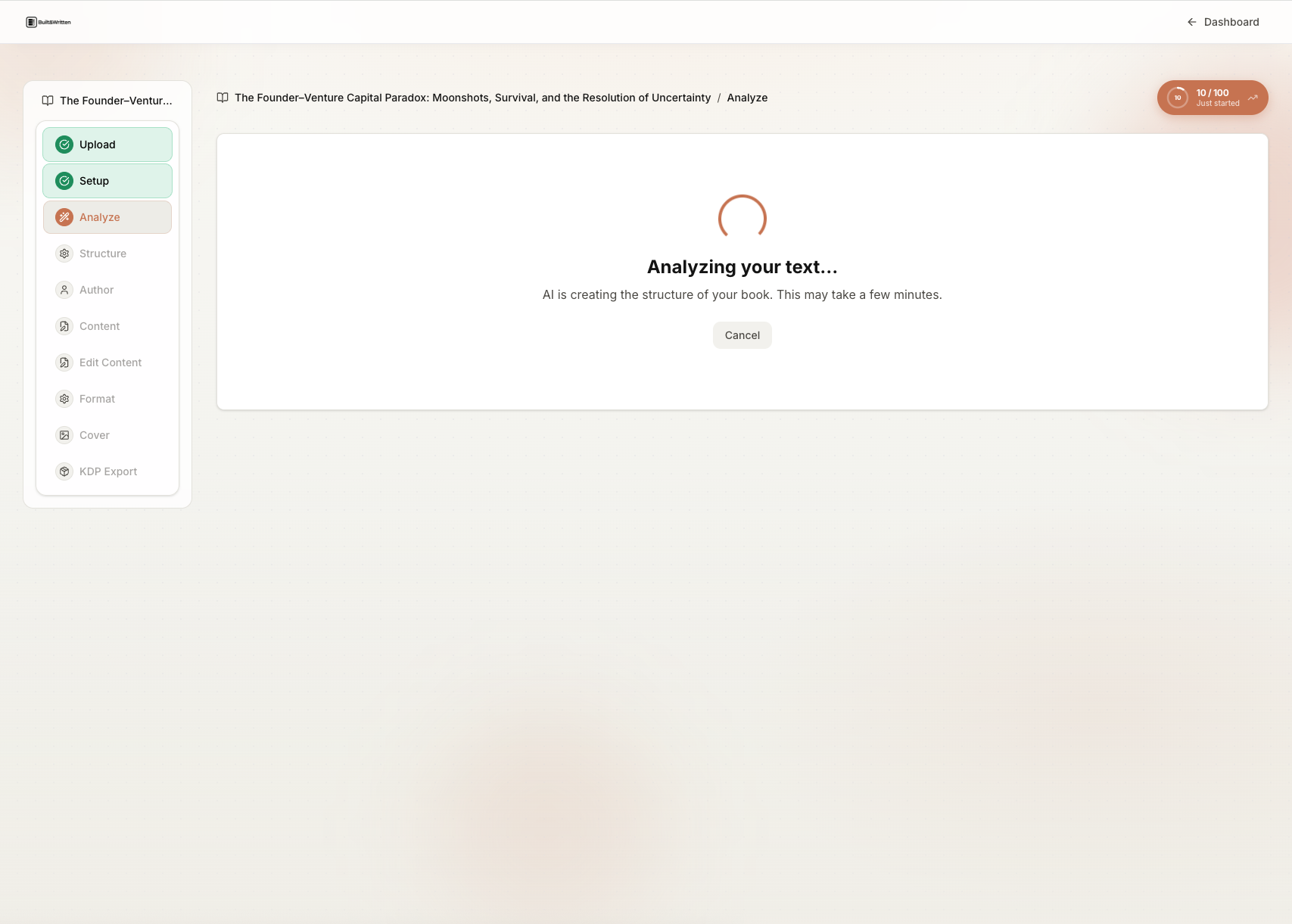 Built&Written: Analyzing your text loading screen with progress